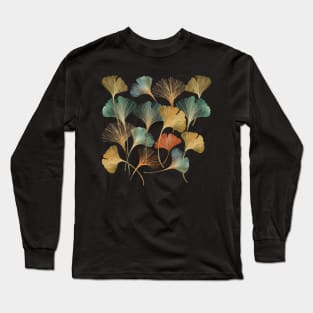 Ginkgo Leaf painting art Long Sleeve T-Shirt